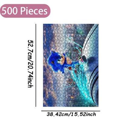 Sonic the Hedgehog Jigsaw Puzzle 108/200/300/500/1000 Pieces Wooden  Puzzle High Quality Birthday gift