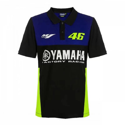 New Yamaha Summer Men's Motorcycle Uniform 3D Printed Polo Shirt Motorcycle Off Road T-shirt Breathable Quick Drying Men's Short