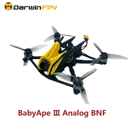 DarwinFPV 2025 NEW BabyApe Ⅲ Analog BNF 3 Inch Freestyle FPV Drone Bling 1104-5000KV Motor  F411 15A ELRS AIO
