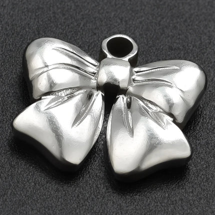 Breloque Metal Love Stainless Steel Flower Pendants For Jewelry Making Earrings Bracelets Headwear DIY Heart Charms Accessories