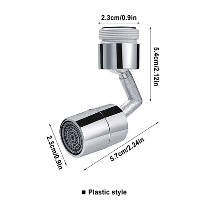 720 Degree Universal Faucet Washbasin Faucet Extension Adapter Aerator Splash Proof Rotating Water Saving ABS Plastic Faucet