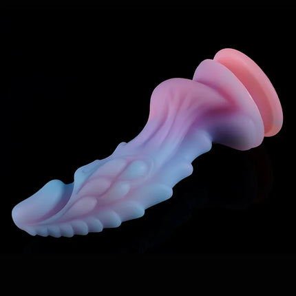 New Luminous Dildos Colorful Glowing Huge Dragon Monster Penis Anal Butt Plug Adult Toys Soft Dildo with Suction Cup Women