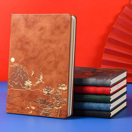 A5 Work Notepad Gift Box Set, Equipped with Pen & Refill 100 Pages Writing Notebook,Ideal for Office Meeting Record Teacher Gift