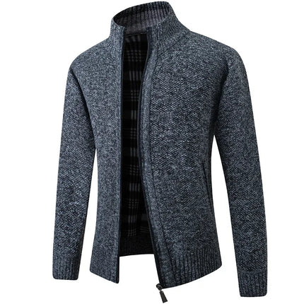 LEGIBLE 2025 Men's Sweaters Autumn Winter Wool Zipper Cardigan Sweaters Man Casual Knitwear Sweatercoat Male