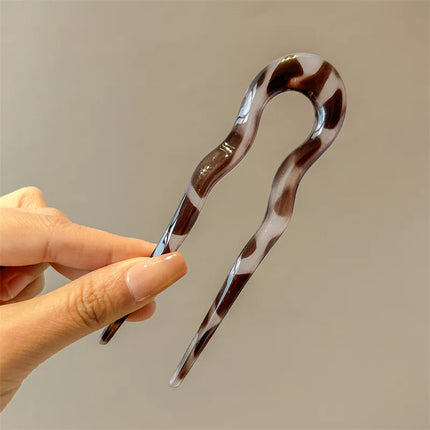 Simple U Shaped Hairpin Metal Hair Sticks U French Hair Clips Pins Fashionable Hair Jewelry Accessories for Women