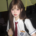S / Xiao lai's style shirt + tie set