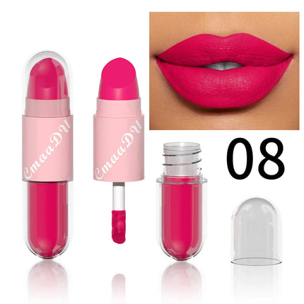 Halloween Lip Gloss Set, 3-Piece Non-Stick Shiny Lipstick, Glittery Purple and Black Lip Colors, Long-Lasting, Non-Transfer