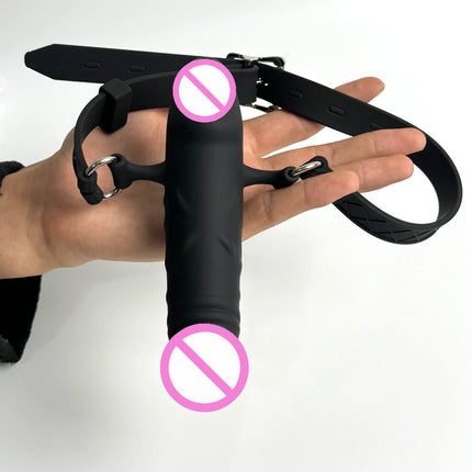 New Full Silicone Double Ended Penis Gags,Breathable Gag,Mouth Plug,BDSM Gear for Submissive,Dual Dick Mouth Penetration Gags