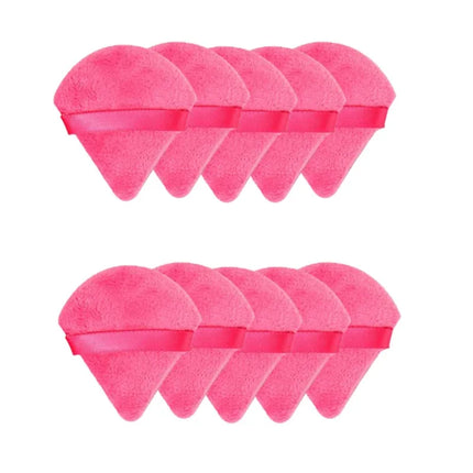 New 10/20Pcs Triangle Velvet Powder Sponge Cosmetics Flours Mini Face Makeup Washable Light Weight Makeup Tool FP03