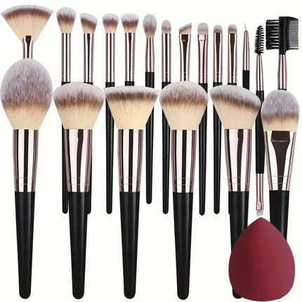 Professional 3/20PCS Makeup Brushes Set Soft Fluffy Eyeshadow Foundation Concealer Blending Blush Brush Kabuki Women Beauty Tool