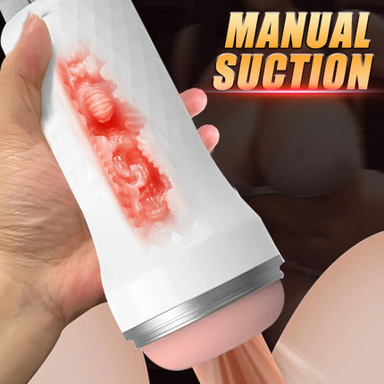 Artificial Vagina Sex Toy for Men Adult Erotic Toys Male Masturbator Cup Realistic Rubber Vagina Prostate Massage Deep Throat