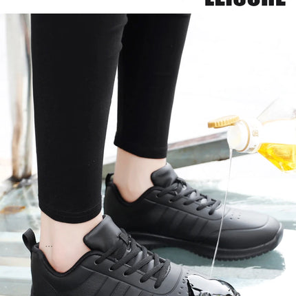 Chef shoes four season soft-sole anti-slip oil-proof waterproof portable kitchen work shoes fashion plus size casual men's shoes