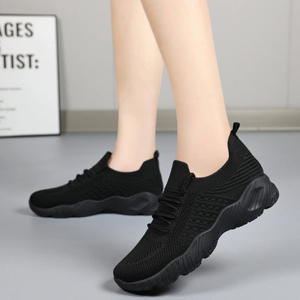 Women's Sneakers Breathable Casual Women Sock Shoes Lace Up Ladies Flats Female Spring Vulcanized Running Zapatillas De Mujer