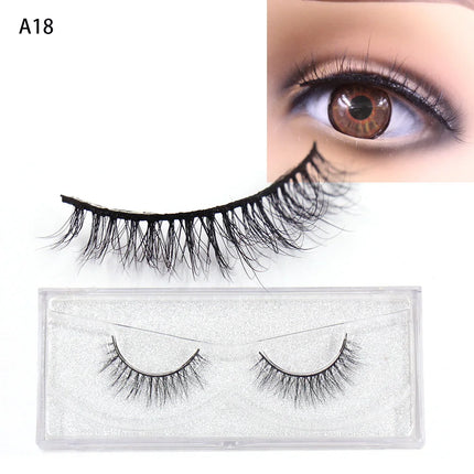 LEHUAMAO 3D Mink Eyelash Fluffy Cross Thick Natural Fake Eyelashes Lashes Dramatic Makeup Eye Lashes Handmade False Eyelash