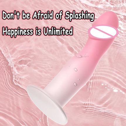 Flexible Liquid Silicone Dildo For Beginner Anal Plug Prostate Massager G Spot Personal Massage Tool Suction Cup Female Sex Toy