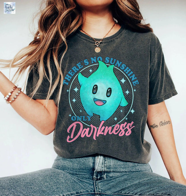 There's No Sunshine Only Darkness Shirt Luna Star Shirt The Super Mario Bros Movie T-shirt Summer Men Women Cotton T-shirt Y2K