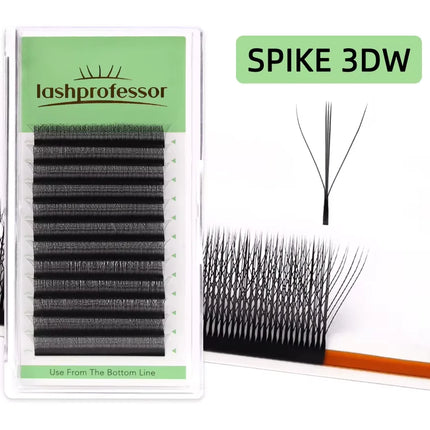 2D Y Single Tip Eyelash Extension 3D 4D W Natural Soft Wispy Eyelashes Individual False Lashes Mesh Net Cross Lash Makeup Cilio