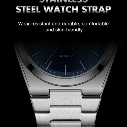 PAAZOMU Luxury Sport Quartz Man Wristwatch Waterproof Luminous Date Week Men Watches Stainless Steel Men's Watch Male Watch+box