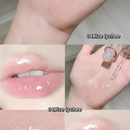 Fruit extract moisturizing lip balm water-shining mirror moisturizing and moisturizing autumn and winter lipstick base lip gloss