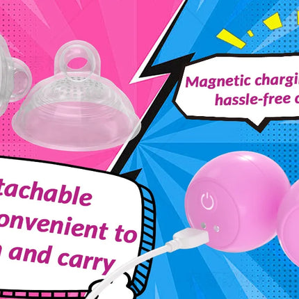 Remote Control Vibrating Nipple Sucker Vibrator for Women Breast Massage Stimulator Nipple Cover BDSM Adult Sex Toys for Couples