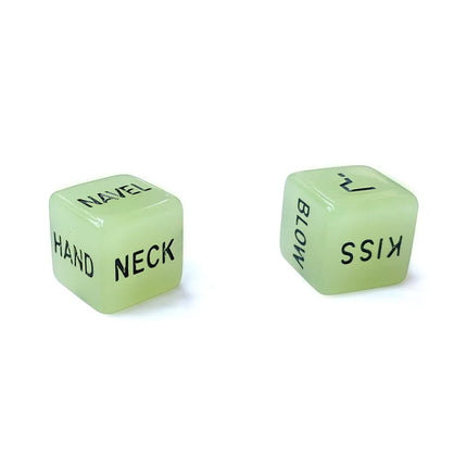 2PCS Luminous Sex Dice Toys Adult Couple Lovers Games Aid Glow in Dark Sextoy Funny Sexy Party Girlfriend Christmas Sexual Gift
