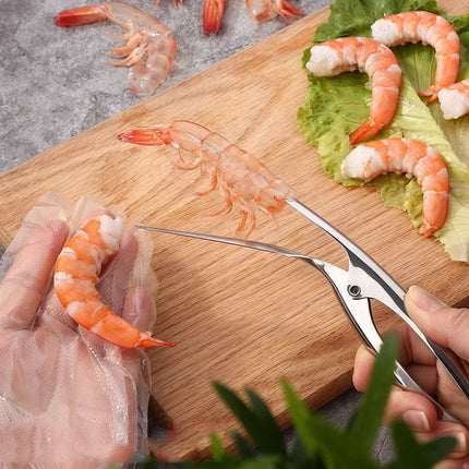 Stainless Steel Shrimp Peeler Prawn Peeler Line Cutter Cleaning Shrimp Line Fishing Lobster Peel Seafood Tool Kitchen Appliance