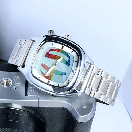 Fashion Digital Display Dynamic Watch Vintage y2k Waterproof Quartz Wristwatch for men Square Shape Cool watches reloj hombre
