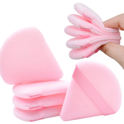 Wholesale makeup brushes 7Pcs Triangel Makeup Powder Puff Soft Velvet Cosmetic Sponges For Contouring, Eye Corners Air Cushion