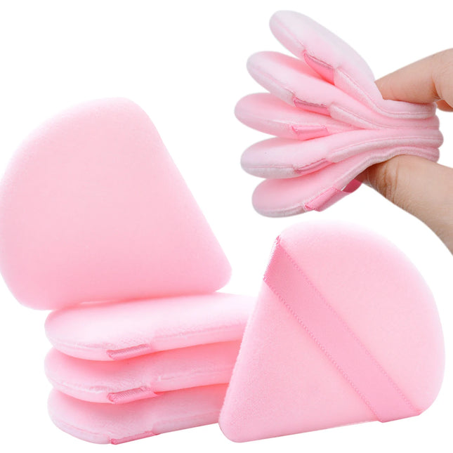 Wholesale makeup brushes 7Pcs Triangel Makeup Powder Puff Soft Velvet Cosmetic Sponges For Contouring, Eye Corners Air Cushion