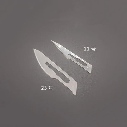 Sterile Surgical Scalpel Blades Individually Packaged, Carbon Steel 11 Extra Point & 23 Stainless Steel, Full Range of Sizes