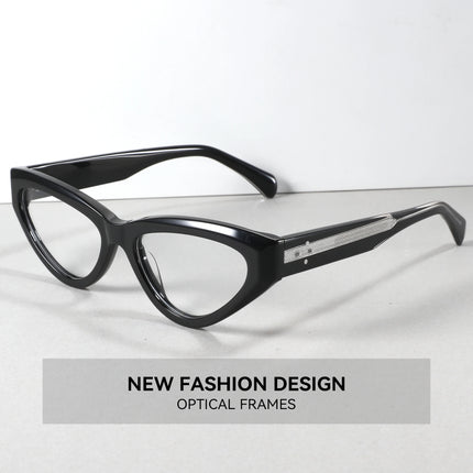 BLUEMOKY S Size Handmade Acetate Prescription Glasses For Women Cat Eye Myopia Optical Eyeglasses Progressive Myopia Eyewear