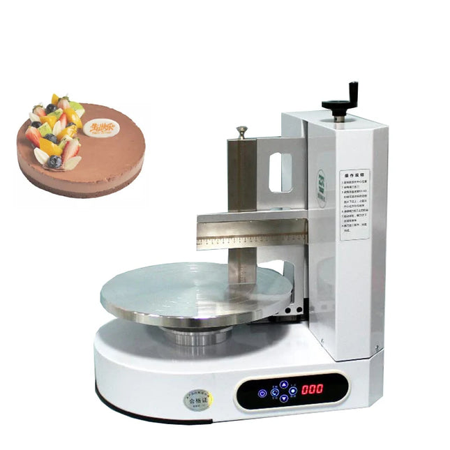Desktop Cake Cream Spreading Coating Machine Birthday Cake Baking Equipment Birthday Cake Smoothing Spreader Machine