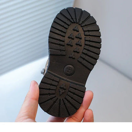 Kids Boots Leopard Prints Classic Little Boys Ankle Boots Side Zipper Fashion Classic Unisex Girls Rubber Boots Breathable Warm