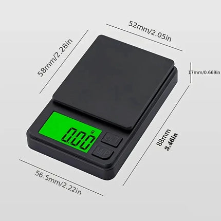 100/1000g 0.01g Mini Digital Scale High Precision Electronic Pocket Scale Jewelry Weight Kitchen Portable Electronic Scale