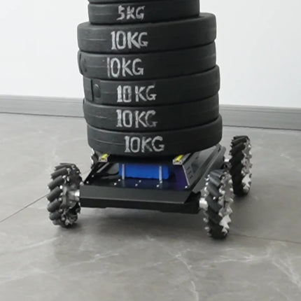 80kg Load Heavy Duty Metal Car Chassis 152mm Mecanum Wheel Trolley Omnidirectional V5Max Mobile Robot for Arduino Robot DIY Kit