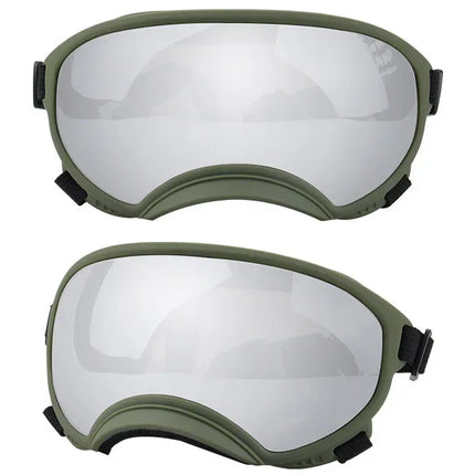 ATUBAN Dog Goggles Anti UV Strong Impact Resistance Adjustable Elastic Puppy Large Breed Dog Goggles Breathable Pet Sunglasses