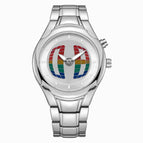 Round Silver White