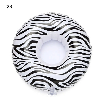 Inflatable Drink Holder Cup Coasters Swimming Pool Drink Float Bar Coasters Party Decoration Kids Float Toys For Beverage Bottle