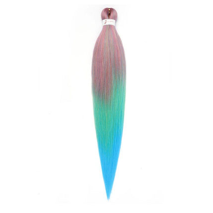 Pre-stretched Braids Hair Professional Itch Free Hot Water Setting Synthetic Fiber Ombre Yaki Texture Braid Hair Extensions