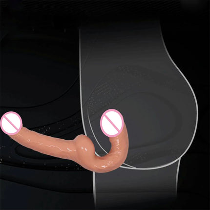 Scalable Double Dildo Vibrator Silicone Strap On Lesbian Massager Dildo Panty Male Penis Couples Sex Toys Adult Products 18+