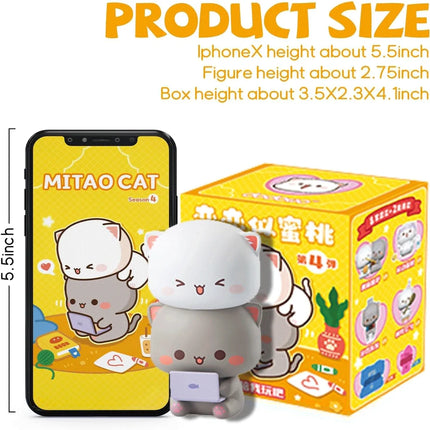 Mitao Cat 2/3/4 Season Lucky Cat Cheap Cute Cat Blind Box Toys Blind Bag Cartoon Figure Doll Children's Birthday Christmas Gift