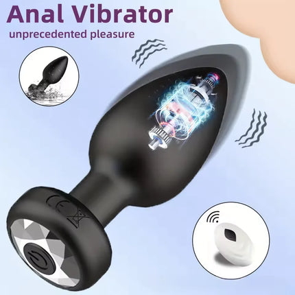 APP Control Anal Plug Vibrator Female Vaginal Masturbator Male Prostate Massager Vibrating Butt Plug Adult Sex Toys for Couples
