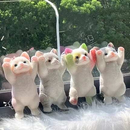Extra Large Squishy Cute Flocking Cat Stress Relief Fidget Toy Soft Plush for Kids Adults Relaxation Home Office Decor Gift