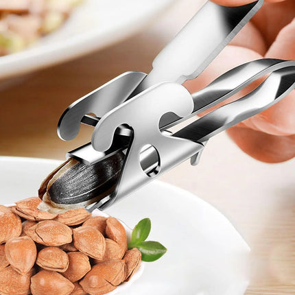 Sunflower Seed Peeler Stainless Steel Sunflower Seed Cracking Clip Multifunctional Nut Sheller Heavy Duty Wide Jaw Nut