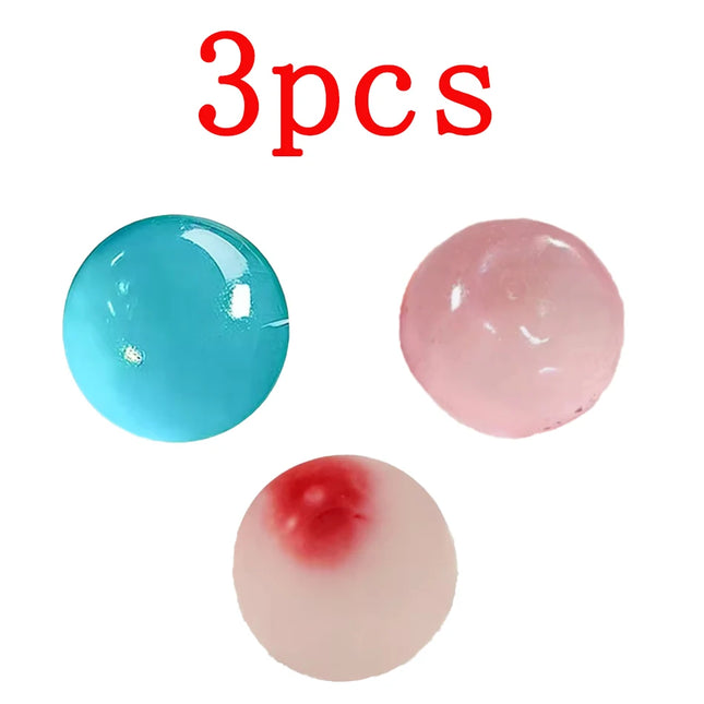2026 Blue Strawberry Maltose Squishy Toys Anti-Stress Fidgets Soft Simulated Transparent Maltose Slow-Rebound Decompression Toy