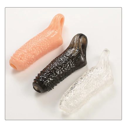 Reusable Penis magnify Cock Rings Delay Ejaculation Penis Condoms Thicken Penis Enlargement Sleeve BDSM Lock Ring SexToy For Men
