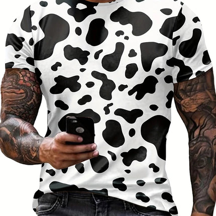 New Retro Style 3D Wolf Print Men's T-shirt Summer Daily Men's Casual T Shirt Outdoor Street Men Fashion Street Short Sleeve Tee