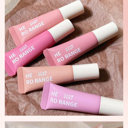 Monochrome Liquid Blusher Lightweight Color Rendering Natural Brighten Matte Rouge Blush Waterproof Facial Contouring Cosmetics