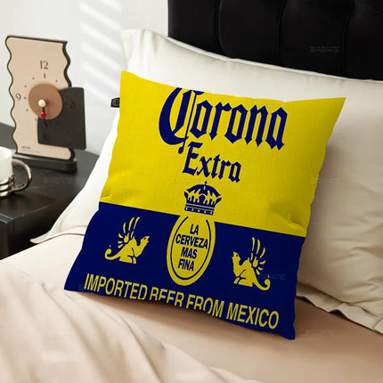 C-Corona E-Extra Beer Cushion Cover Inches Farmhouse Decor Home Throw Pillow Covers For Couch Decorations