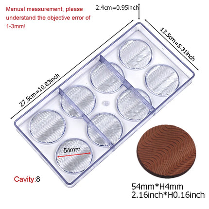 Beginner-Friendly 3D Polycarbonate Chocolate Mold, Easy-Release Sphere Mold for Chocolate Bombs & Bars
